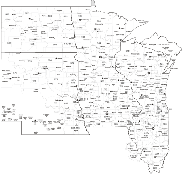 Spee-Dee Service Map